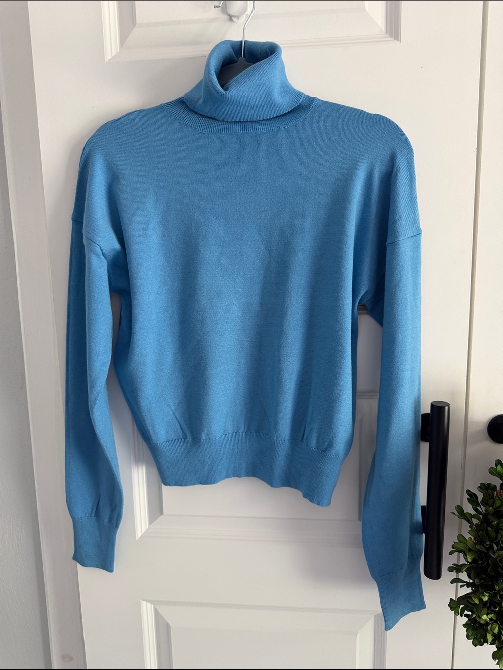 Double Zero Classic Sky Blue Turtleneck Sweater